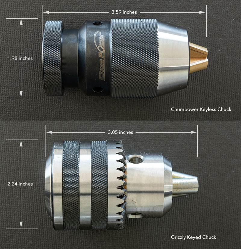 Keyless and keyed chuck discount